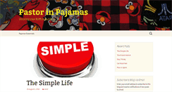 Desktop Screenshot of pastorinpajamas.com