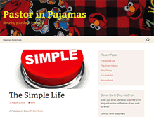 Tablet Screenshot of pastorinpajamas.com